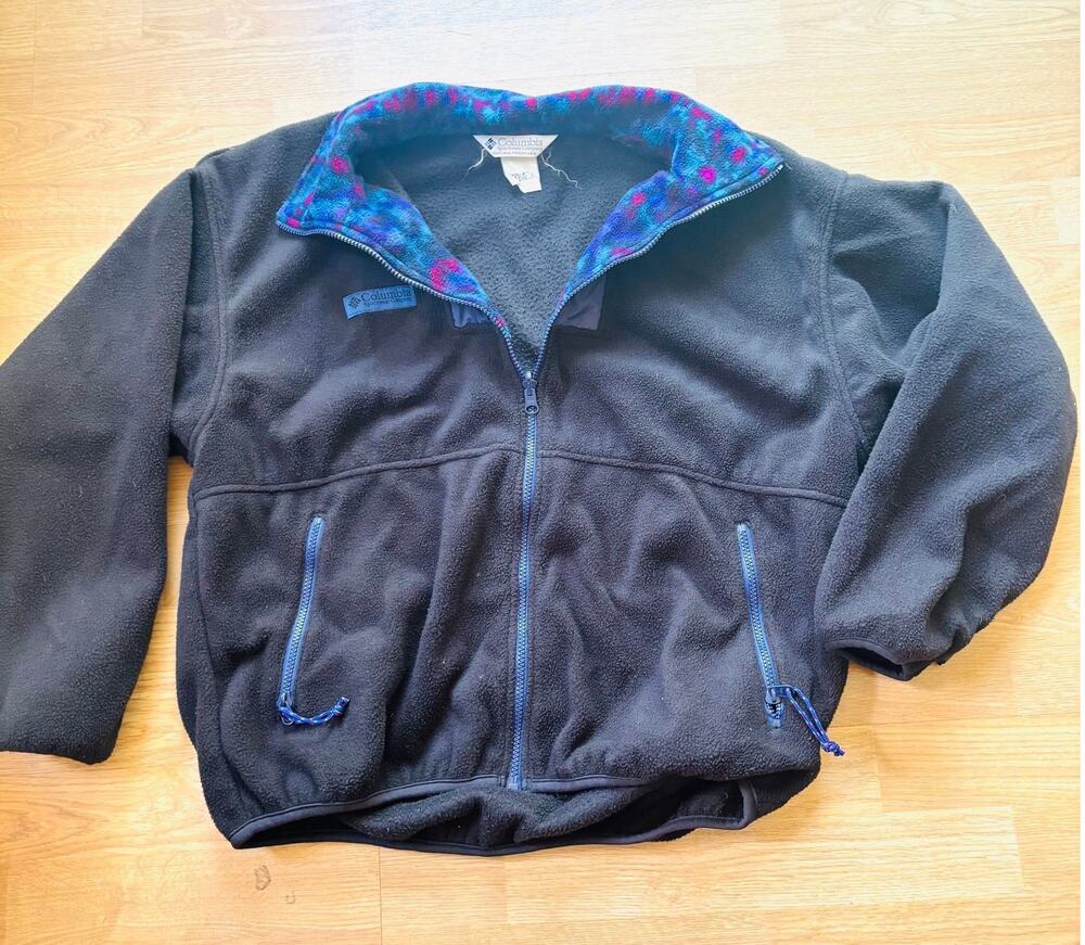 VTG COLUMBIA FLEECE JACKET MENS XL 90s USA